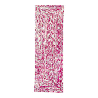 Catalina - Magenta 2'x7', Runner (Rectangle), Braided - Contemporary ...
