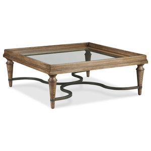 Thomasville Glass Top Coffee Table - Round Cherry Glass Top Coffee Table 2 Solid Wood End Tables / Never miss new arrivals matching exactly what you're looking for!