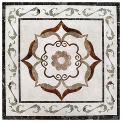 Traditional Floor Medallions And Inlays by Medallions and Luxury Tile