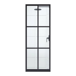 Coastal Shower Doors - Coastal Shower Doors Shower Screen, Matte Black and Clear, 40"x80" - Shower Doors