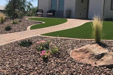 Design ideas for a mediterranean landscaping in Phoenix.