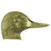 Duck Head Bright Brass Front Door Knocker with Hardware Renovators Supply