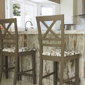 White U-shaped Kitchen