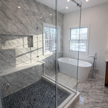 Luxury Marble Master Bathroom Renovation | NJ & Bucks County PA