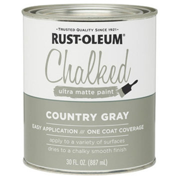 Rust-Oleum® 285141 Chalked Ultra Matte Paint, 30 Oz, Gray