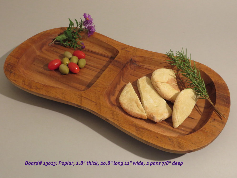 Hand-Carved Poplar Serving Board