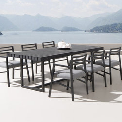 Lavita Furniture - BLAZE 6-Seater Outdoor Dining Set - Outdoor Dining Sets