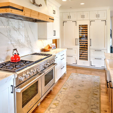 Edwards CO White Painted with French Oak Kitchen Remodel