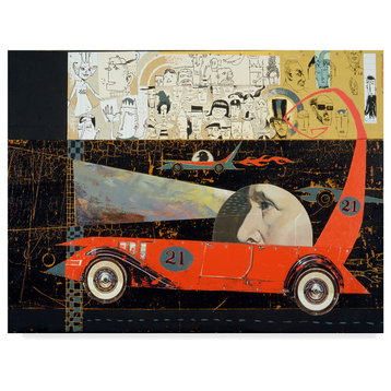 Anthony Freda 'Red Car 21' Canvas Art