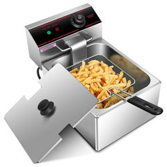 Wechef 24L 5000W Electric Countertop Deep Fryer Dual Tank Basket for  Commercial Restaurant