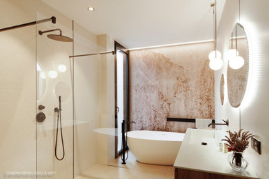 Réalisation d'une salle de bain.