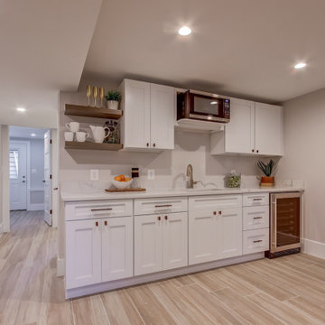 Basement remodeled with bedroom space and extra closet space in Great Falls