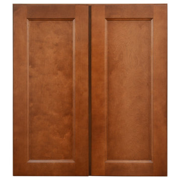 Sunny Wood ESW2730-A Ellisen 27" x 30" Double Door Wall Cabinet - Amber Spice