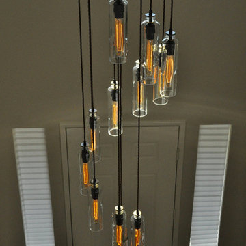 Voss Recycled Bottle Light Chandelier