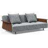 Long Horn Deluxe Excess Sofa Bed with Arms - Twist Granite