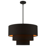 Livex Lighting - Sentosa 4 Light Chandelier, Black - This 4 light Pendant Chandelier from the Sentosa collection by Livex Lighting will enhance your home with a perfect mix of form and function. The features include a Black finish applied by experts.