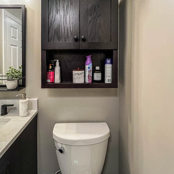 Guest Bathroom with Onyx Cabinets and Tyvarian shower