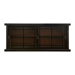 Spencer Black Large Bookcase - Bookcases