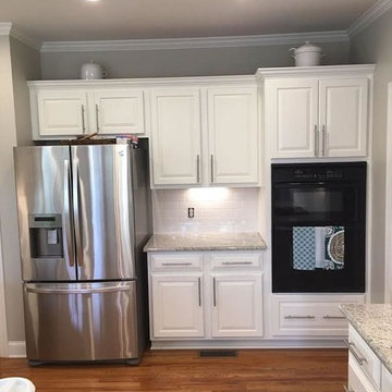 White Kitchen Cabinet Refinishing