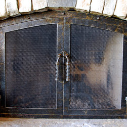 The Hammered Fireplace Screen - Fireplace Screens
