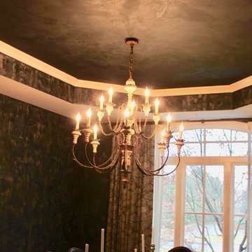 Sophisticated Blue Dining Room