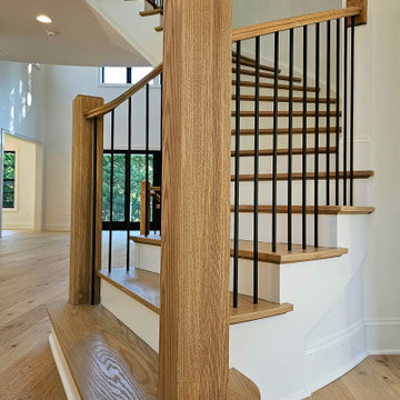 Project #110 | Beautiful Curved Staircase with Circular Balcony