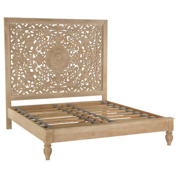 Haveli Mango Wood Queen Bed