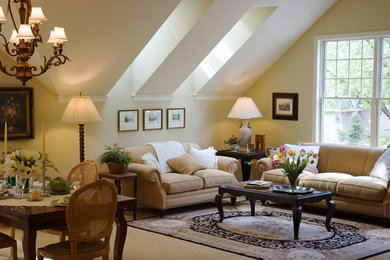 Trendy living room photo in Minneapolis