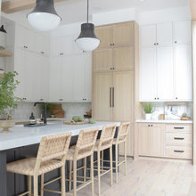 White Oak Panels on Fridge