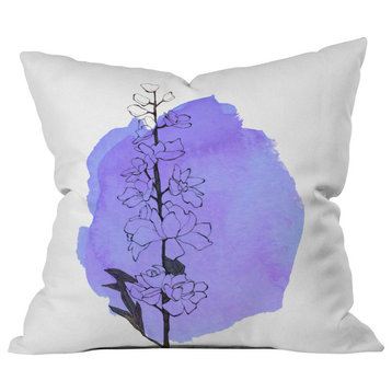 Deny Designs Morgan Kendall Delphinium Outdoor Throw Pillow