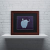 'Owl and Elephant' Matted Framed Canvas Art by Carla Martell