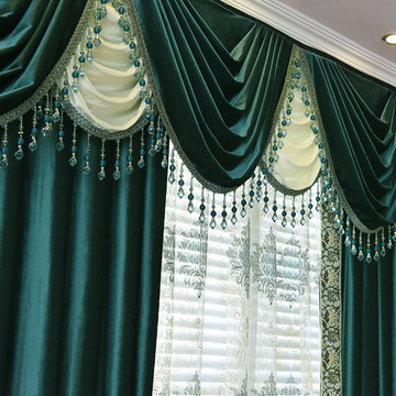 Denali Chenille Velvet Valance Curtains