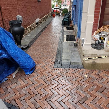 Old Louisville Alley - Paver Sidewalk