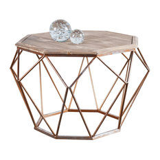 wood-top metal coffee tables | houzz wood-top metal coffee tables | houzz