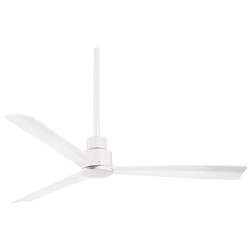 Minka Aire Simple 52" Ceiling Fan With Remote Control, Flat White