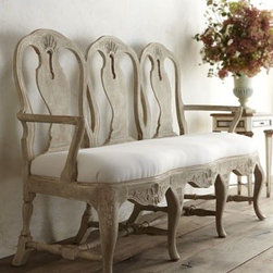 "Swedish Rococo" Bench by Tara Shaw - Indoor Benches