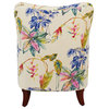Paradise Upholstered Armchair, Tropical Floral Beige