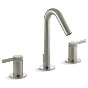 Kohler Forte Widespread Lavatory Faucet With Sculpted Lever Handles Transitional Bathroom Sink Faucets By The Stock Market Houzz