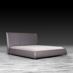 ELISSE MODERN GRAY BED - Beds