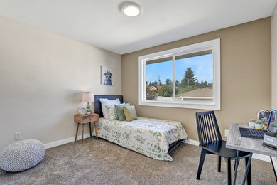Bedroom - mid-sized contemporary bedroom idea in Seattle