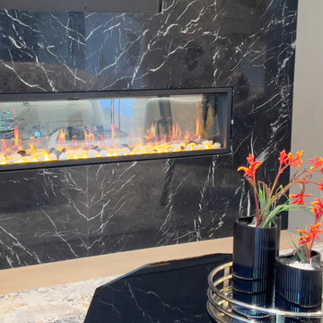 Just Finished Project - Latitude 65 inch Smart Linear Electric Fireplace