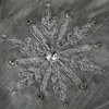 Snowflake Christmas Textile Collection , Silver, 52"