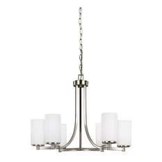 Sea Gull Lighting 6-Light Chandelier, Brushed Nickel