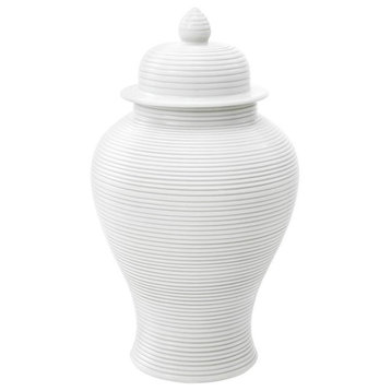 White Porcelain Jar | Eichholtz Celestine S