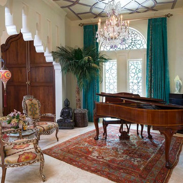 Entry & Front Room with Antique Rugs