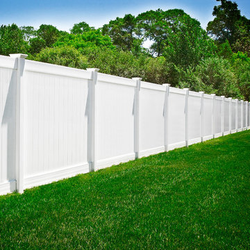 PVC Vinyl White Privacy Fence from Illusions Vinyl Fence
