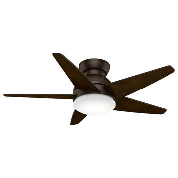 Casablanca 44" Isotope Ceiling Fan With Light Kit & Wall Control, Brushed Cocoa
