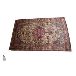 Splendid Persian Silk Kashan circa 1910 - Floor Rugs