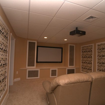 Inexpensive Theater Makeover (After)