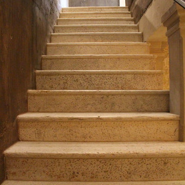 Wine Cellar with aged limestone elements